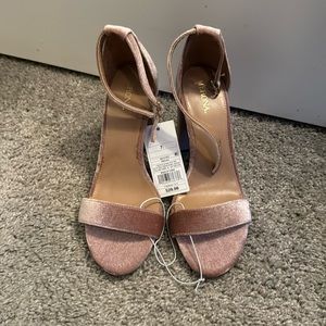 Pink Velvet Sandals